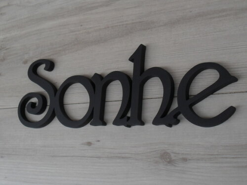 Palavra mdf de Parede - Sonhe