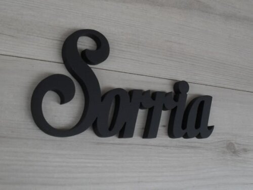 Palavra MDF de Parede - Sorria
