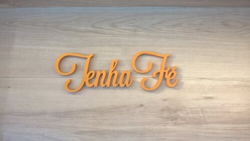 Palavra MDF de Parede - Tenha Fé