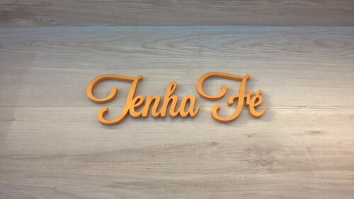 Palavra MDF de Parede - Tenha Fé