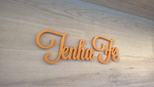 Palavra MDF de Parede - Tenha Fé