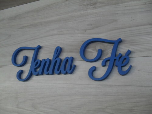 Palavra MDF de Parede - Tenha Fé