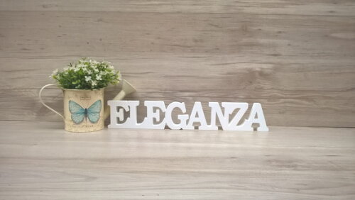 Palavra personalizada de mesa em MDF - linha BK - ELEGANZA