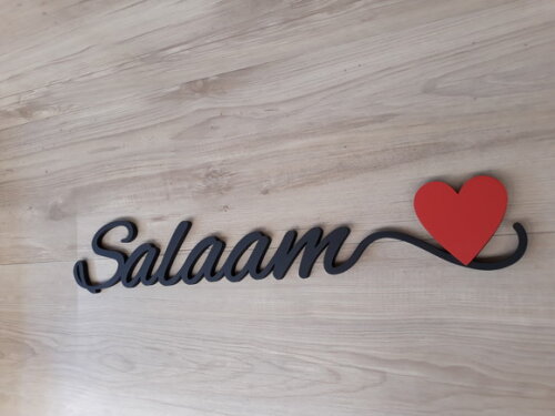 Palavra personalizada em mdf para parede - Salaam