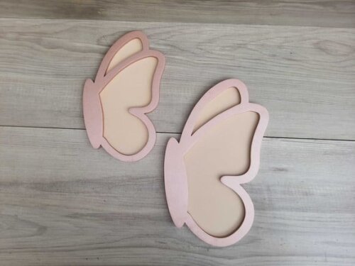 Par Borboletas de Parede em mdf