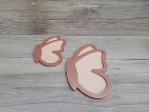 Par Borboletas de Parede em mdf