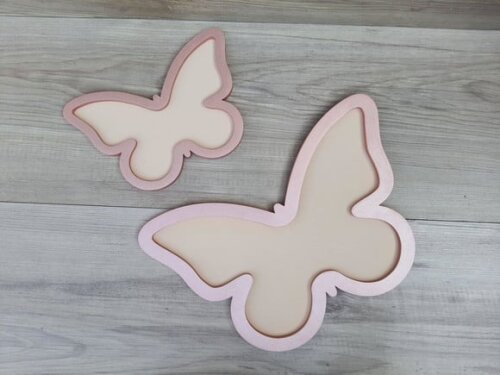 Par Borboletas de Parede em mdf