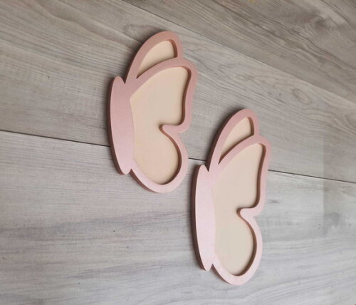 Par Borboletas de Parede em mdf