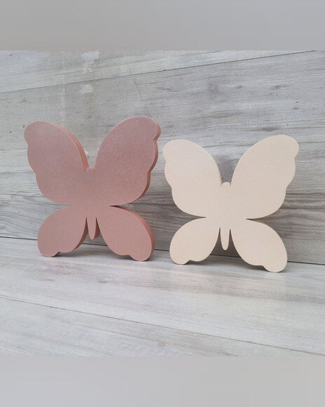 Par de Borboletas de Mesa em mdf - 18 e 15 cm