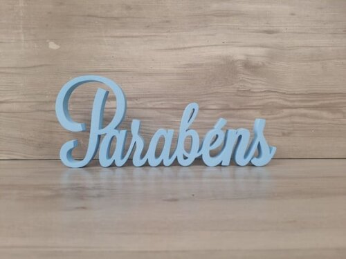 Parabéns - Palavra Decorativa de Mesa - Linha Ls