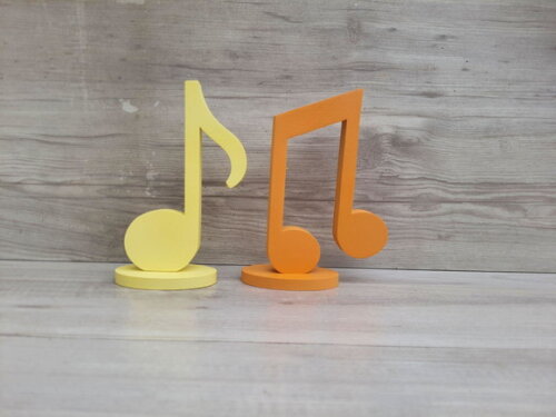 Par Notas Musicais em mdf - Peça de Mesa - 15 cm