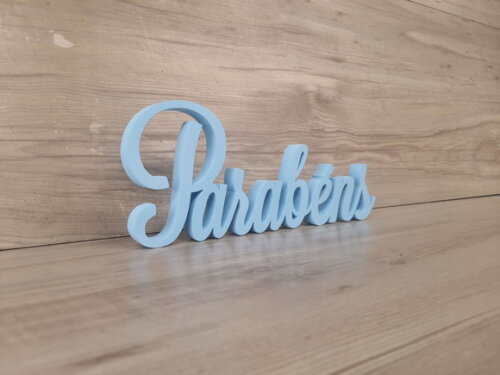 Parabéns - Palavra Decorativa de Mesa - Linha Ls