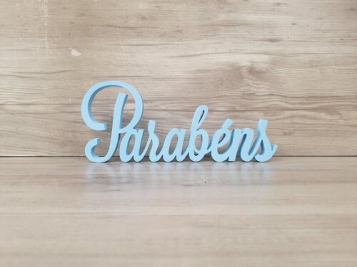 Parabéns - Palavra Decorativa de Mesa - Linha Ls