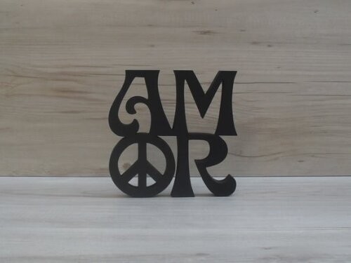 Paz e Amor - linha Hippie 15 cm
