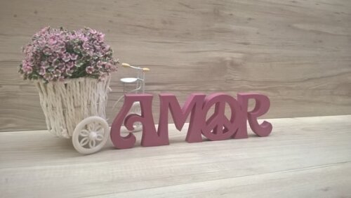 Paz e Amor horizontal - linha Hippie - 8 cm