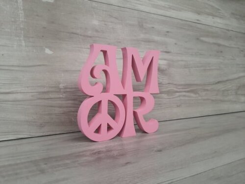 Paz e Amor Linha Hippie - 15 cm