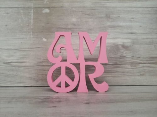 Paz e Amor Linha Hippie - 15 cm