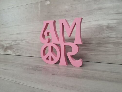 Paz e Amor Linha Hippie - 15 cm