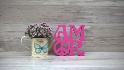 Paz e Amor Linha Hippie - 15 cm
