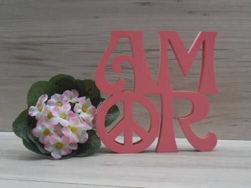 Paz e Amor Linha Hippie - 15 cm
