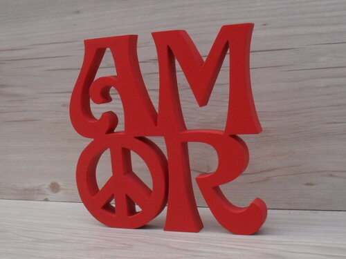Paz e Amor Linha Hippie - 15 cm