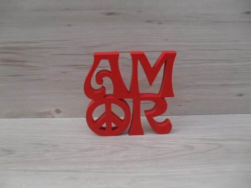 Paz e Amor Linha Hippie - 15 cm