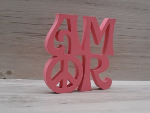 Paz e Amor Linha Hippie - 15 cm