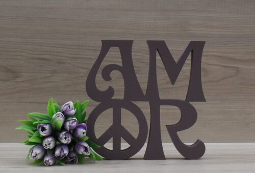 Paz e Amor Linha Hippie - 15 cm