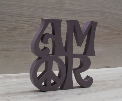 Paz e Amor Linha Hippie - 15 cm