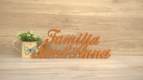 Peça de mesa Família com Sobrenome - linha Clássico