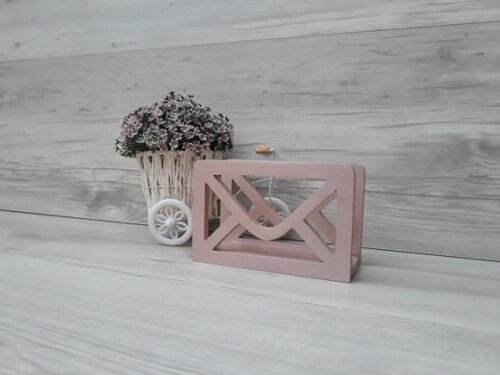 Porta Cartas Envelope - Rose Gold