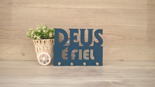 Porta Chaves Deus é Fiel