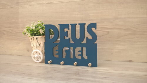 Porta Chaves Deus é Fiel