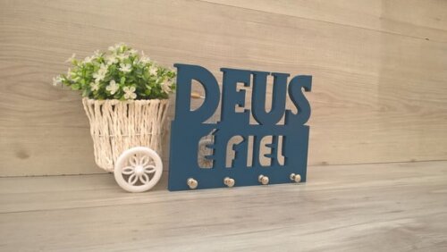 Porta Chaves Deus é Fiel