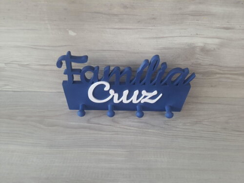 Porta Chaves Personalizado Família Sobrenome - até 7 Letras