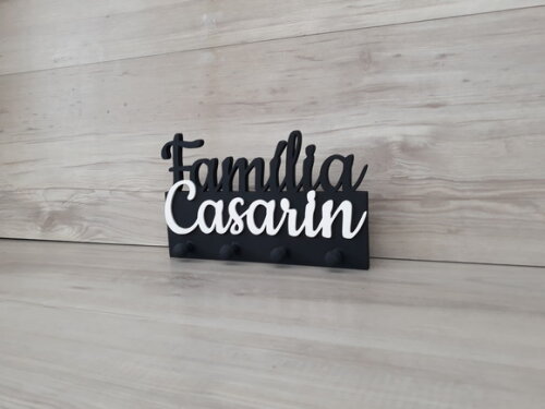 Porta Chaves Personalizado FAMÍLIA SOBRENOME - ATÉ 7 LETRAS