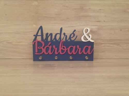 Porta Chaves Personalizado Nomes - ATÉ 7 LETRAS