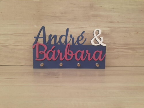 Porta Chaves Personalizado Nomes - ATÉ 7 LETRAS
