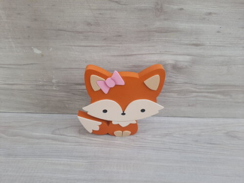 Raposa de Mesa em mdf - Decoração Infantil - 15 cm