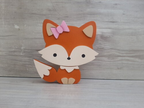 Raposa de Mesa em mdf - Decoração Infantil - 15 cm