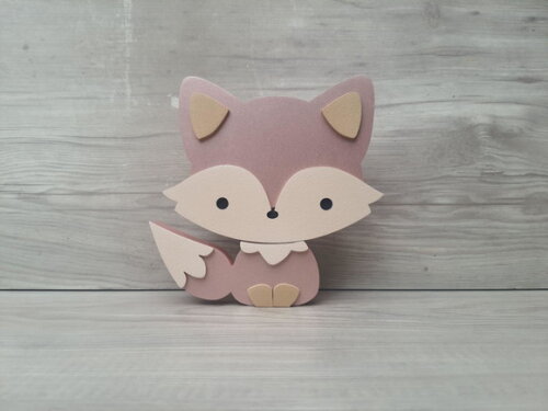 Raposa de Mesa em mdf - Decoração Infantil - 15 cm