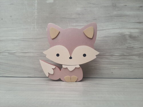 Raposa de Mesa em mdf - Decoração Infantil - 15 cm