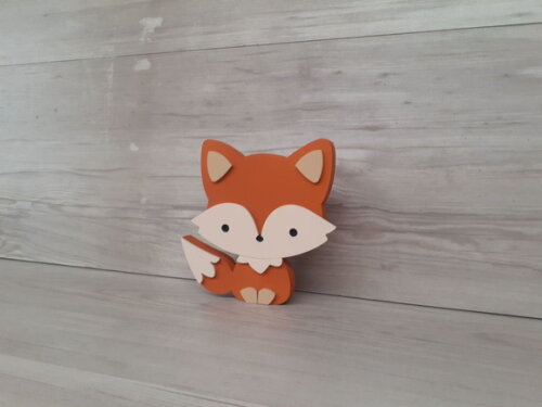 Raposa de Mesa em mdf - Decoração Infantil - 15 cm