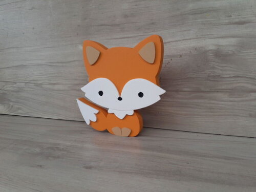 Raposa de Mesa em mdf - Decoração Infantil - 15 cm