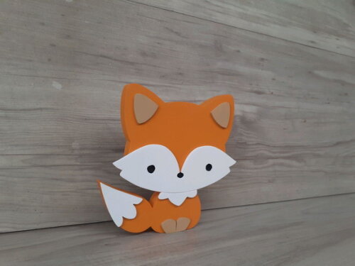 Raposa de Mesa em mdf - Decoração Infantil - 15 cm