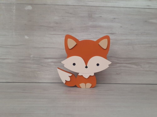 Raposa de Mesa em mdf - Decoração Infantil - 15 cm