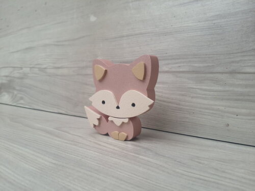 Raposa de Mesa em mdf - Decoração Infantil - 8 cm