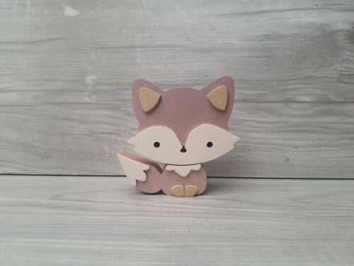Raposa de Mesa em mdf - Decoração Infantil - 8 cm