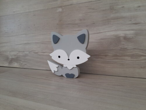Raposa de Mesa em mdf - Decoração Infantil - 15 cm