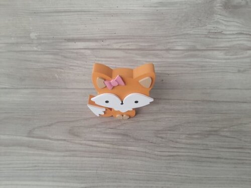 Raposa de Mesa em mdf - Decoração Infantil - 8 cm